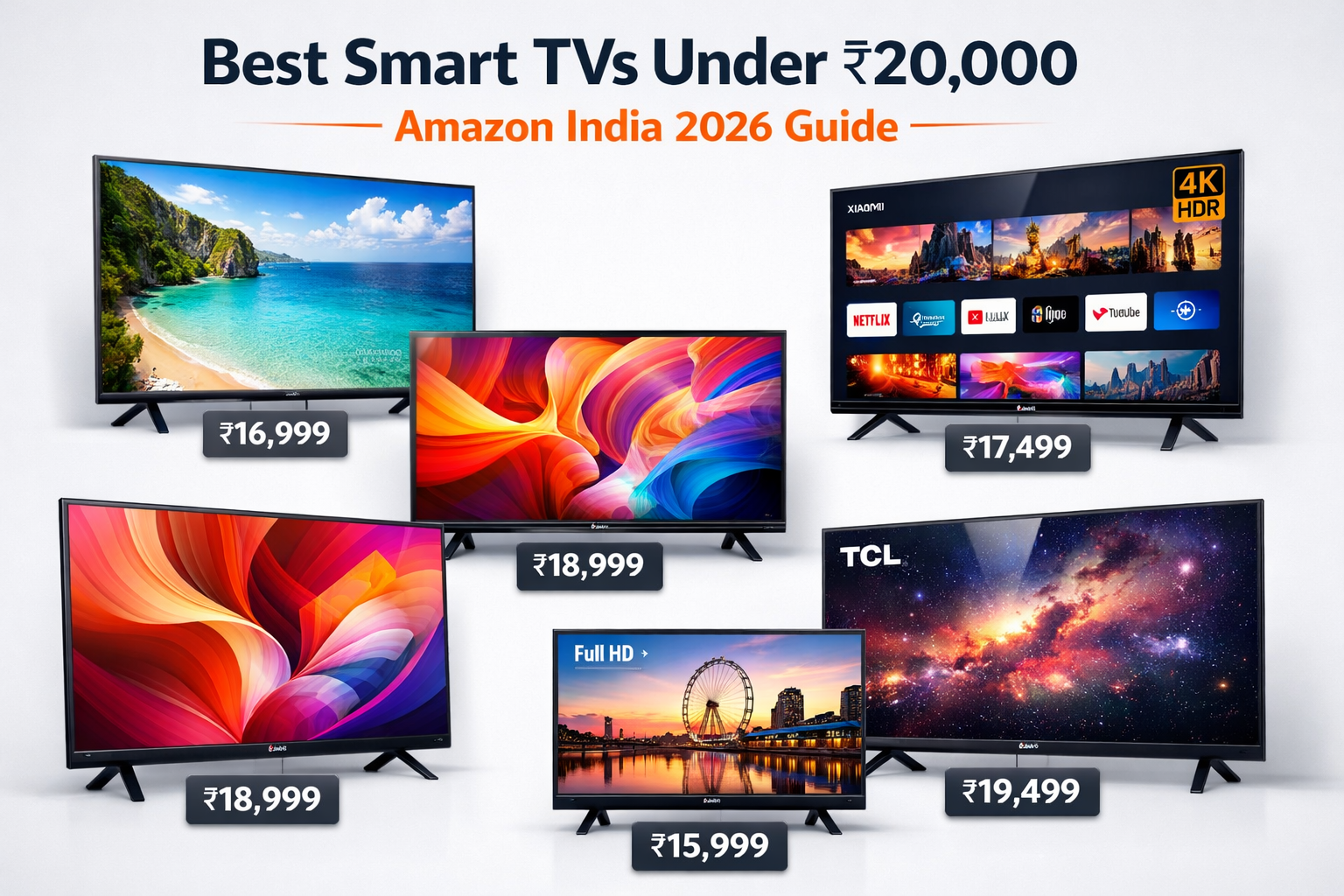 Best Smart TVs Under ₹20,000 on Amazon India (2026 Guide)